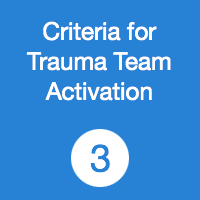 TR03 Criteria for Trauma Team Activation